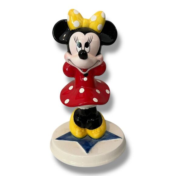 Vintage 90’s Minnie Mouse Ceramic Figurine Collectible Schmid - Picture 1 of 8